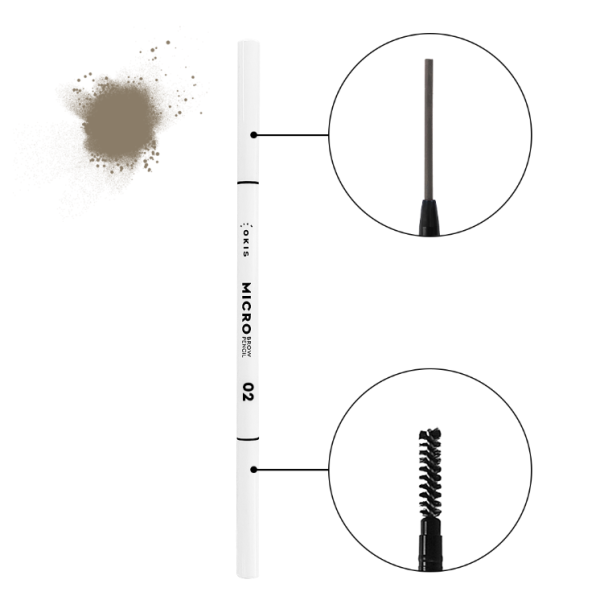 Pencil for eyebrows, powdery Cold Blond 02 Okis