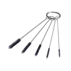 Set of 5 brushes for cleaning instruments and tips