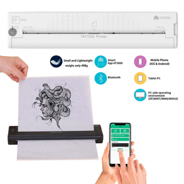 Wireless thermal printer ATS886