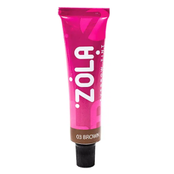 Фарба для брів із колагеном Eyebrow Tint With Collagen 15ml (03 Brown) ZOLA