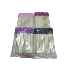 Disposable eyebrow brushes bamboo (colored)