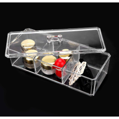 Organizer acrylic with three compartments