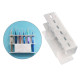 Acrylic tweezer stand with 6 compartments