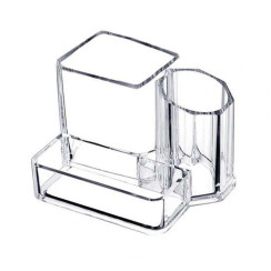 Organizer transparent with three compartments