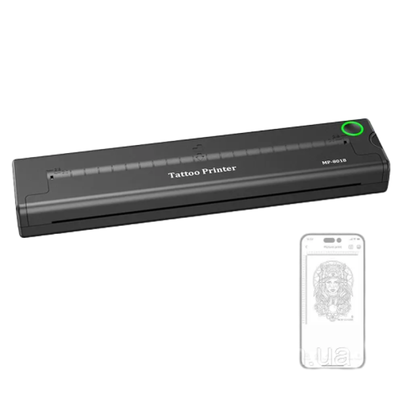 Бездротовий термопринтер Tattoo printer MP-8018T