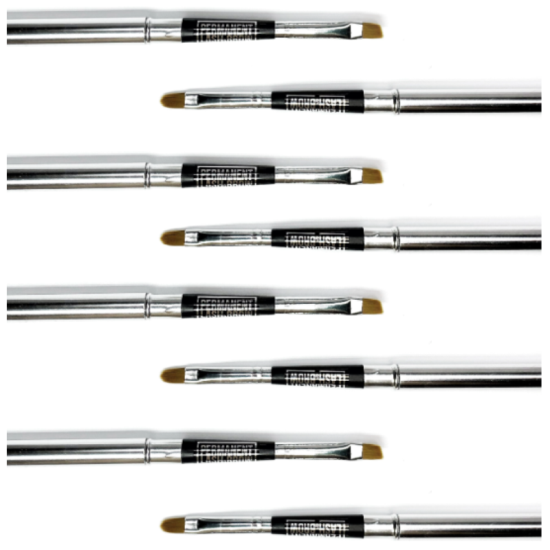 Пензлик для брів №1 скошений Permanent lash&brow