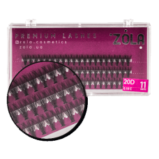 Вії-пучки 20D, 11 mm ZOLA
