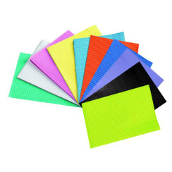 Disposable tissue for work surface (colored)