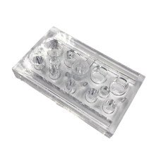 Підставка під ковпачки акрилова квадратна з 9-ма отворами