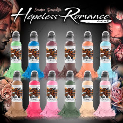 World Famous Ink - Sandra Daukshta Hopeless Romance Set - 12x30ml