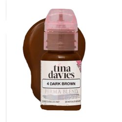 Распродажа! Пигмент для татуажа Perma Blend Tina Davies 4 Dark Brown 15 мл