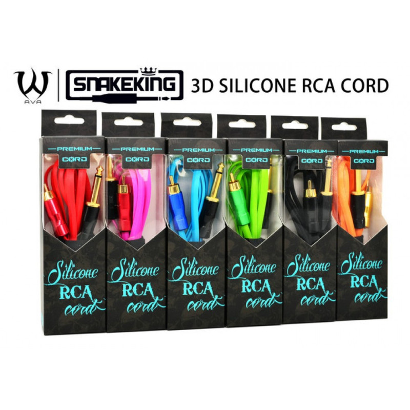 Клипкорд Silicon RCA шнур плоский AVA