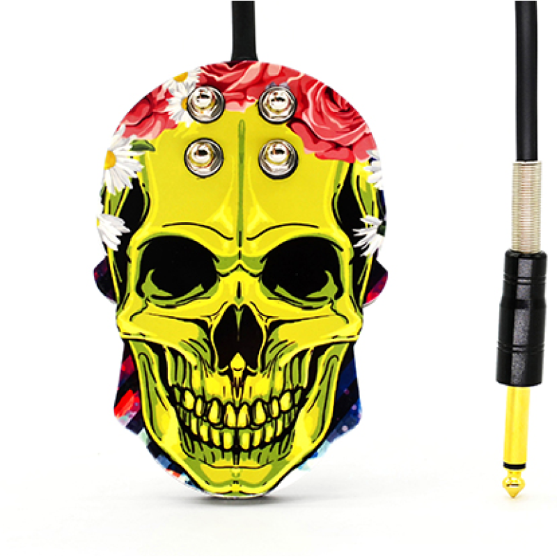 Metal pedal with Skull FC056-3