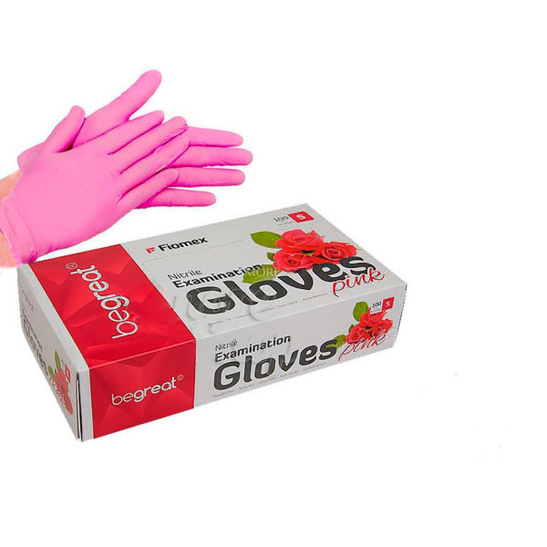 Nitrile gloves Begreat pink