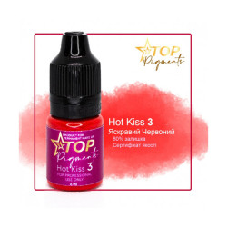 Пигмент для татуажа TOPpigments Hot Kiss №3 Яркий красный