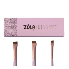 Eyebrow brush set Magic Brow Brushes light pink ZOLA