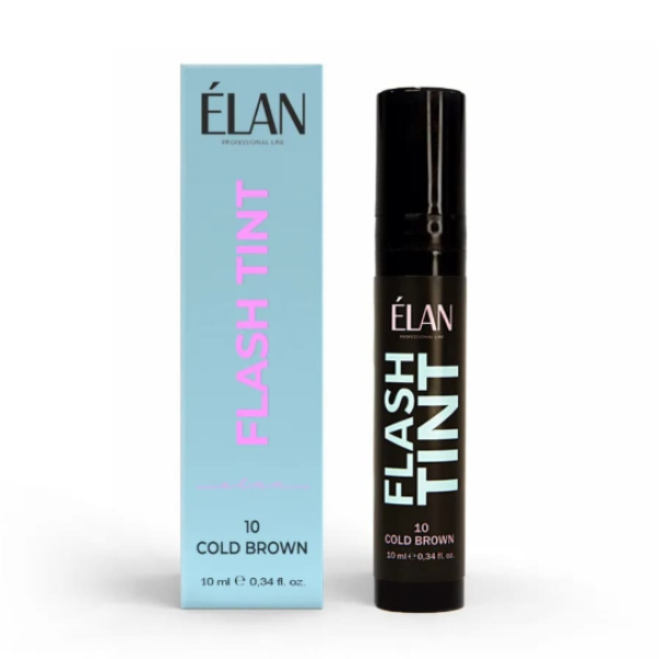 Краска для брів та вій FLASH TINT (10) Cold Brown ELAN