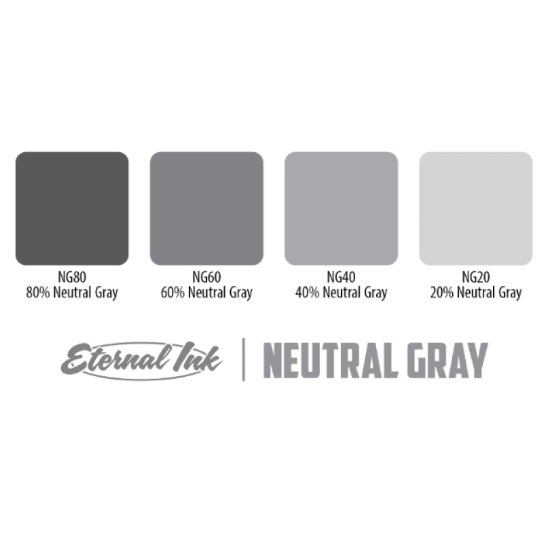 Набір фарб Eternal Neutral Gray Ink Set (4)