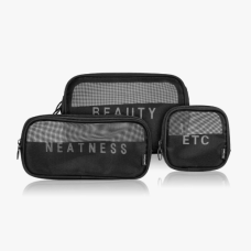 Black cosmetic bag