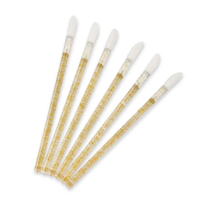 Одноразові аплікатори для губ з блискітками (мікс)