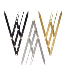 Циркуль Леонардо для татуажу брів металік