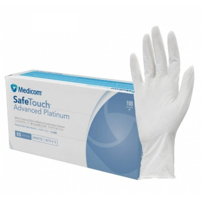 Перчатки SafeTouch Advanced Platinum нитриловые белые