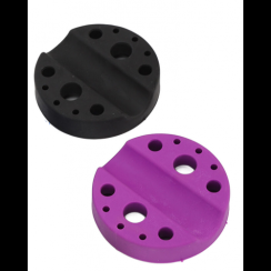 Round silicone stand with 6 holes