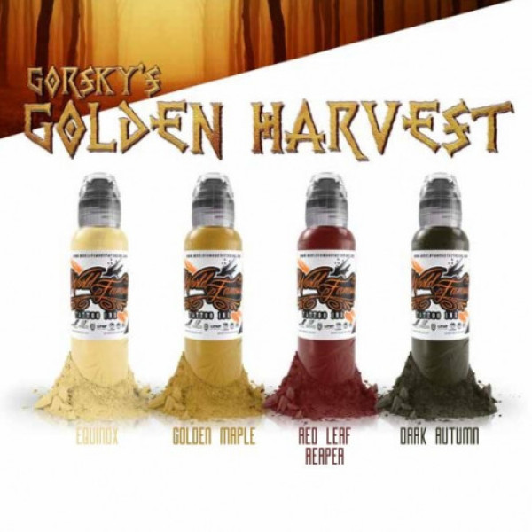 Набор красок World Famous Ink - Damian Gorski Golden Harvest Set 4