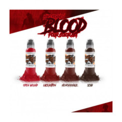 Set of paints World Famous Ink - Maks Kornev's - Blood Color 4x30ml