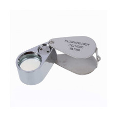 Jewelry loupe with light