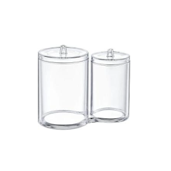 Organizer with two cylindrical jars