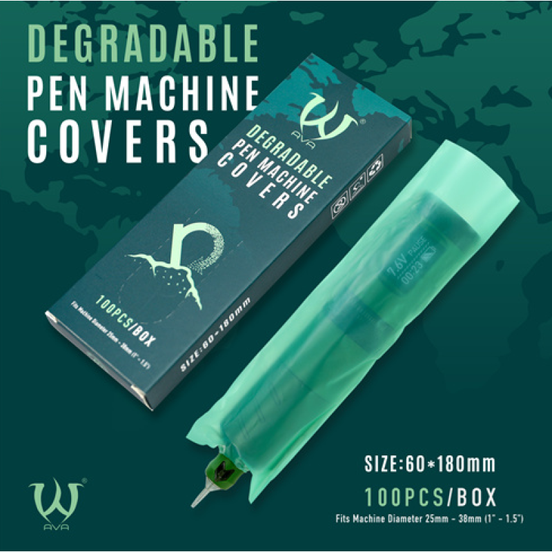 Захисні пакети DEGRADABLE Pen Machine covers AVA 180mm