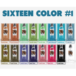 Набор красок World Famous Ink - Sixteen Color Ink Set №1