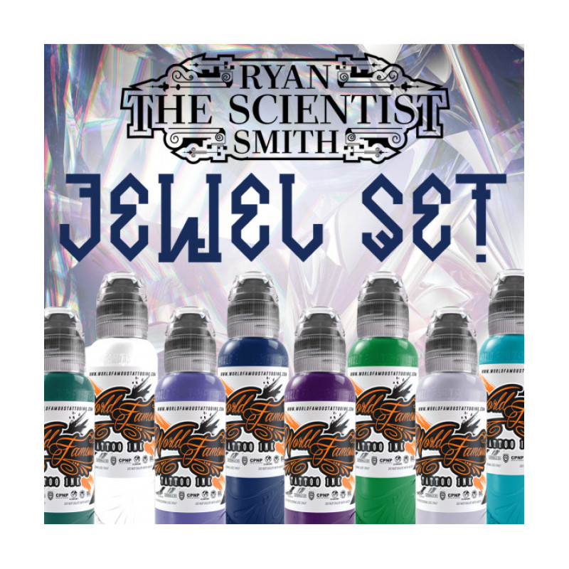 Набір фарб World Famous Ink - Ryan Smith - JEWEL set - 8X30ML