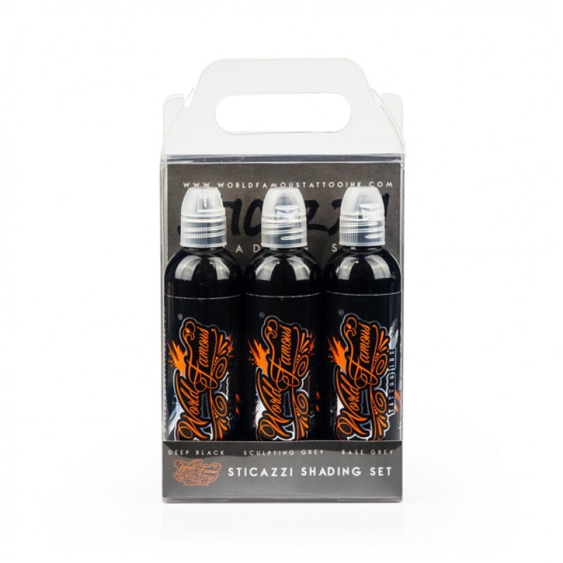 Набор красок World Famous Ink - Sticazzi Black set 3x120 ml