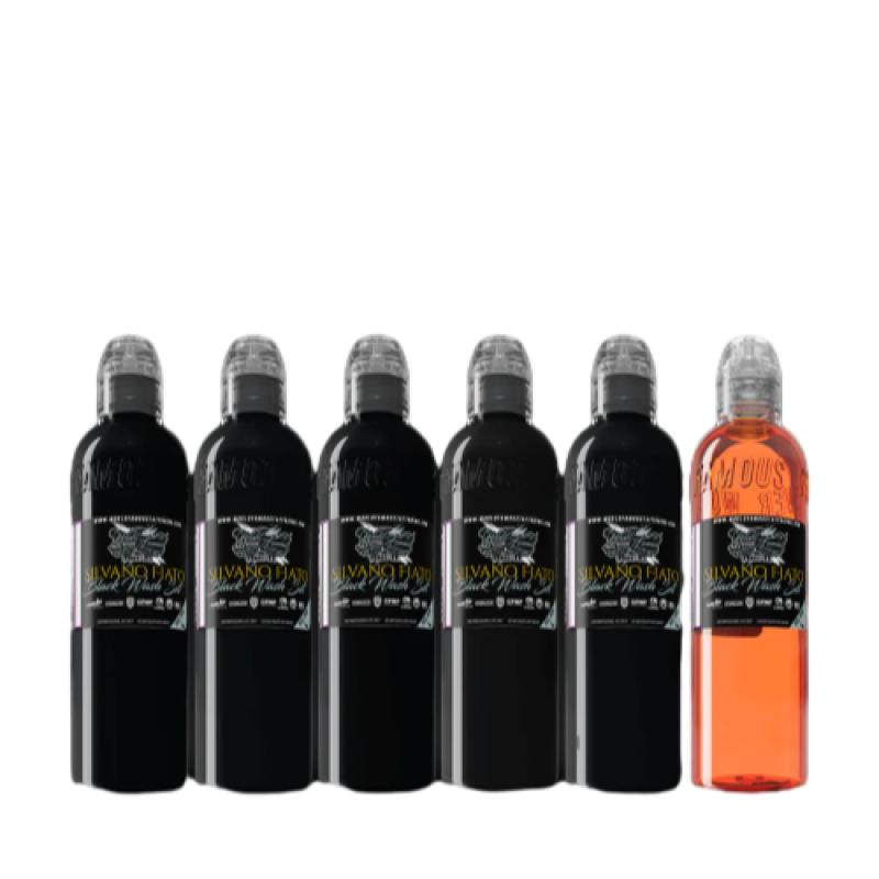 World Famous Ink - Silvano Fiato Black Wash Set 6x