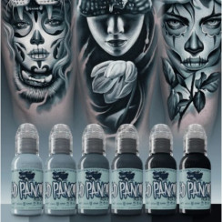 World Famous Ink - A.D. Pancho Pastel Grey Set 6