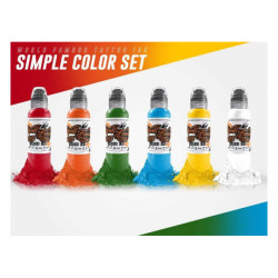 Набор красок World Famous Ink - Simple Color 6 set 30 ml