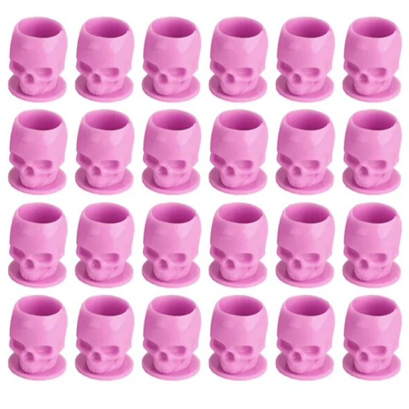 Ковпачки під фарбу Череп Pink