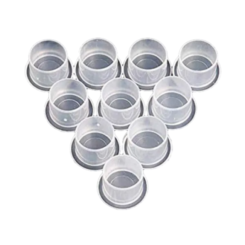 Колпачки під фарбу на підставці 8/10мм (прозорі)