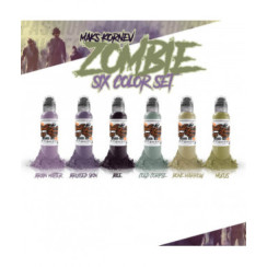 Набір фарб World Famous Ink - Maks Kornev's Zombie Color set - 6X30ML