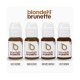 Набор пигментов для татуажа Perma Blend - Evenflo Blonde 2 Brunette set