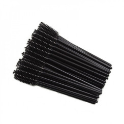 Disposable eyebrow brushes black