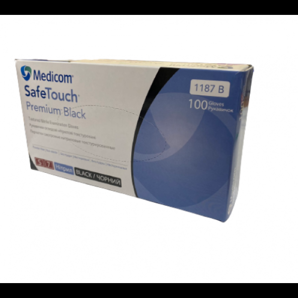 Рукавички нітрилові Medicom (SafeTouch) Premium Black