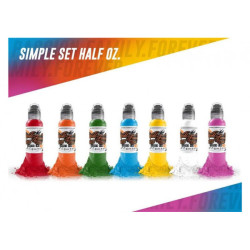 Set of paints World Famous Ink - Simple Color 7 set 15 ml