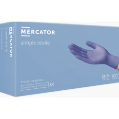 Перчатки нитриловые NITRYLEX Mercator голубые