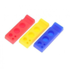 Silicone rectangular stand with 3 holes mix