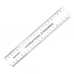 Transparent silicone ruler for eyebrows