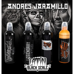 Набір фарб World Famous Ink - Andres Jaramillo 4 Bottle Latin Black Scale Set