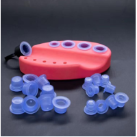 Silicone caps blue
